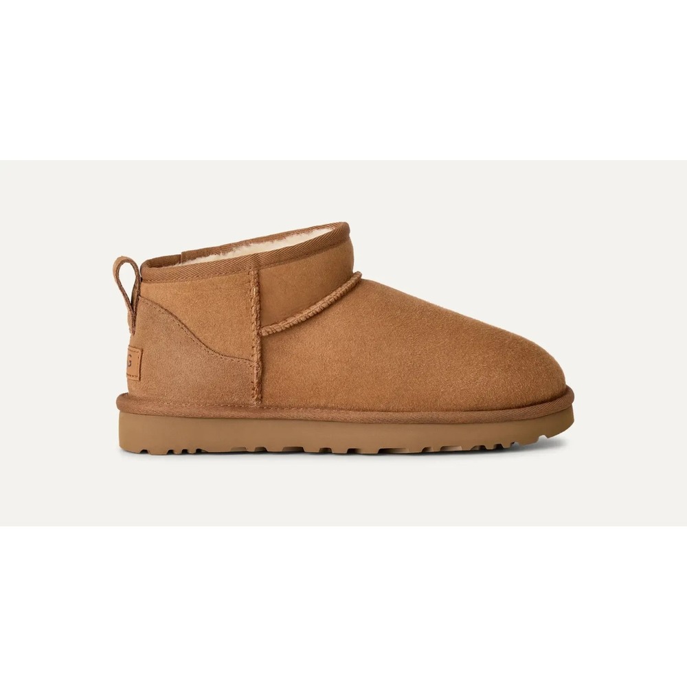 Mens Size 8- UGG Classic Ultra Mini Boots Chestnut Shearling NEW